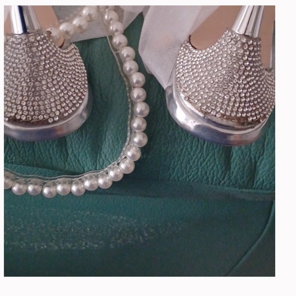 Public Desire Damaged Crystals Missing Size 9 crystal embellished pointed toe - Picture 8 of 12